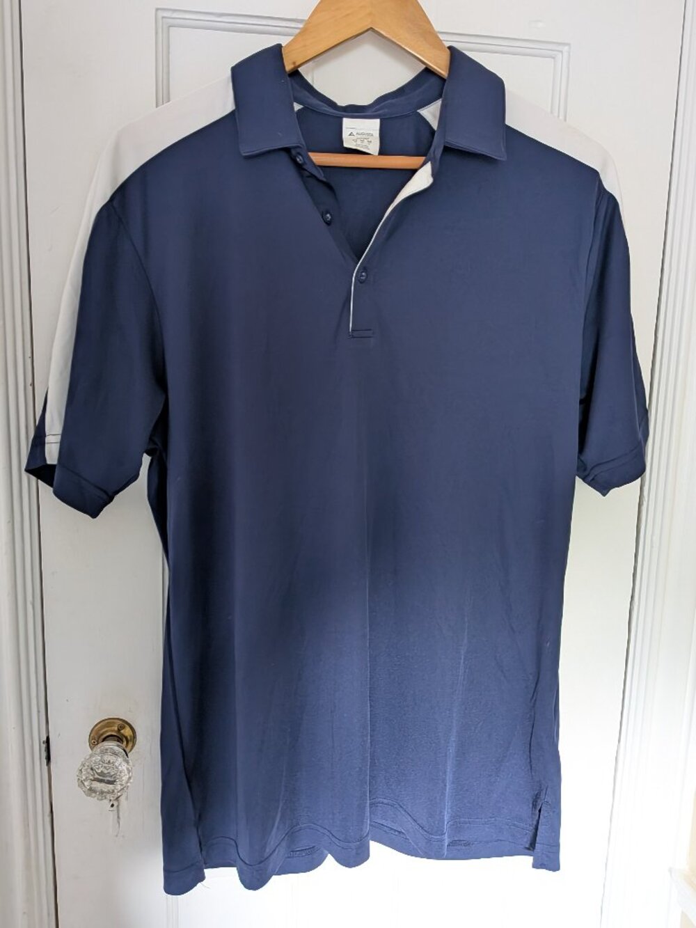 Augusta Navy Dri-Fit Golf Polo w/ White Accents